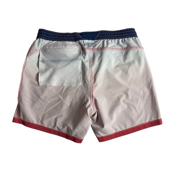 Columbia PFG Boardshorts Blue Mens Swim Trunks Zippered Pocket Large Vacation - Picture 11 of 15